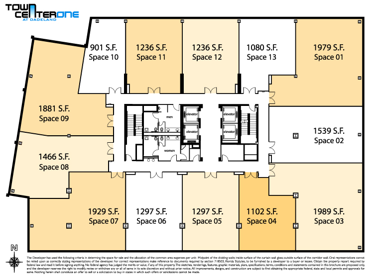 Town Center One Dadeland Floor Plans